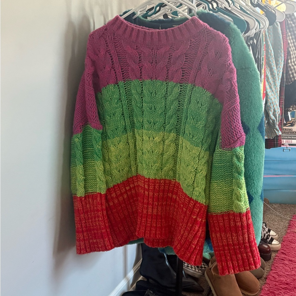 DRESSED IN LALA RAINBOW SWEATER